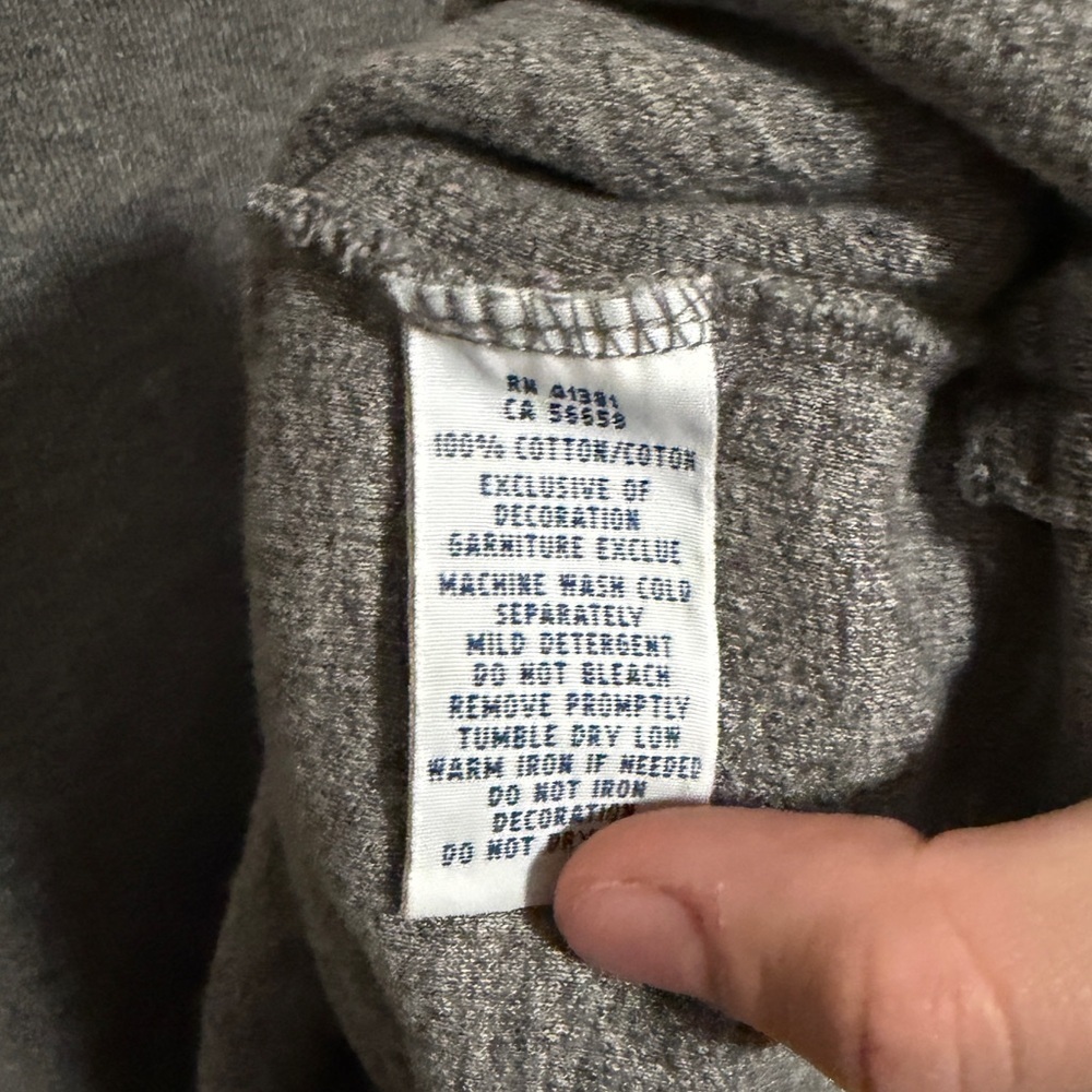 Polo Ralph Lauren men's half-zip pullover sweater heather gray cotton size XXL - Picture 6 of 6
